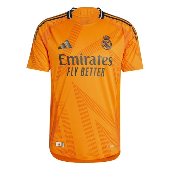 adidas Real Madrid Men’s Authentic Away Jersey 2024/25 (US, Alpha, XX-Large, Regular, Regular, Crew Orange)