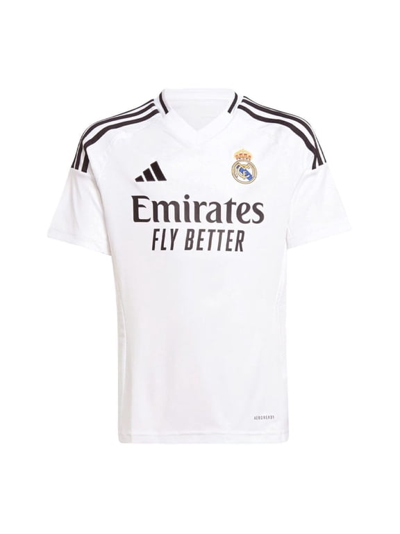 Real Madrid Youth Home Jersey 2024/25 (US, Alpha, X-Small, Regular, White)