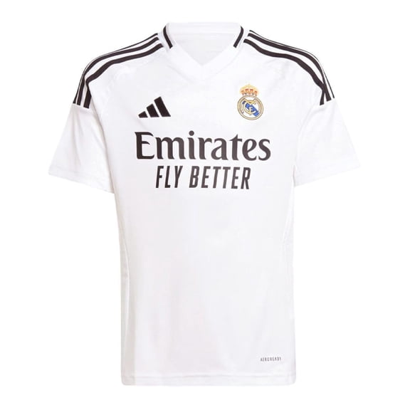 adidas Real Madrid Youth Home Jersey 2024/25 (US, Alpha, X-Small, Regular, White)
