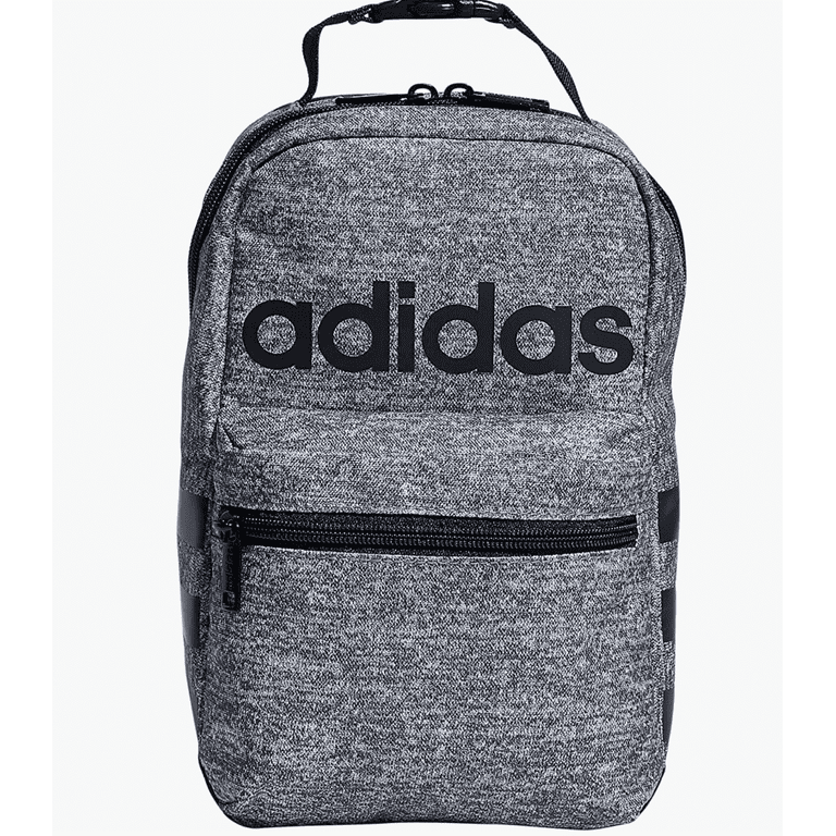 adidas Santiago 2 Insulated Lunch Bag, Jersey Onix Grey/Black, One