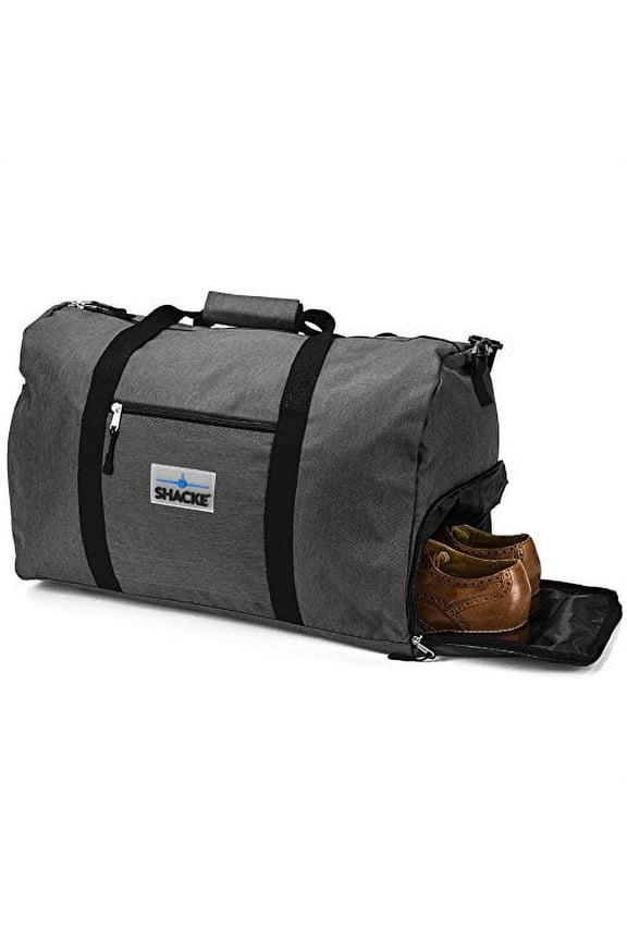 Shacke's Travel Duffel Express Weekender Bag - Carry On Luggage with Shoe Pouch