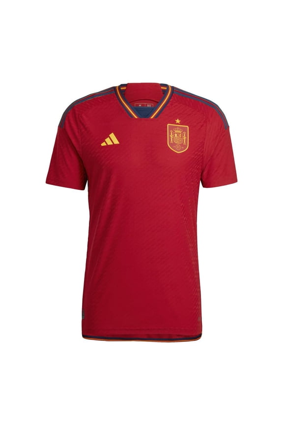 Spain Authentic World Cup 2022 Home Jersey (as1, Alpha, s, Regular, Regular, Small) Red,Navy