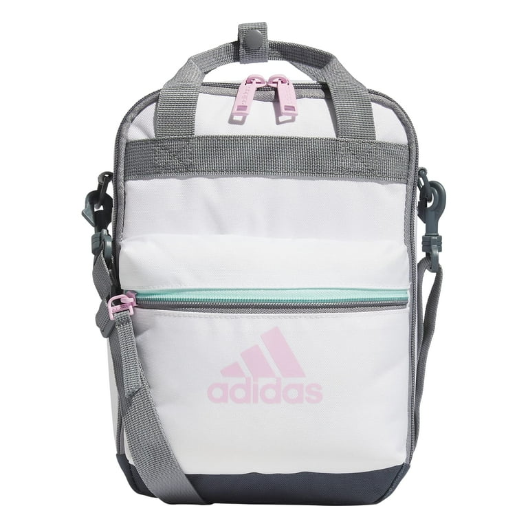 Free Shipping! adidas Squad Insulated Lunch Bag, White/Orchid
