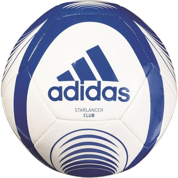 adidas Starlancer Club Soccer Ball (White/Team Royal Blue, 3)