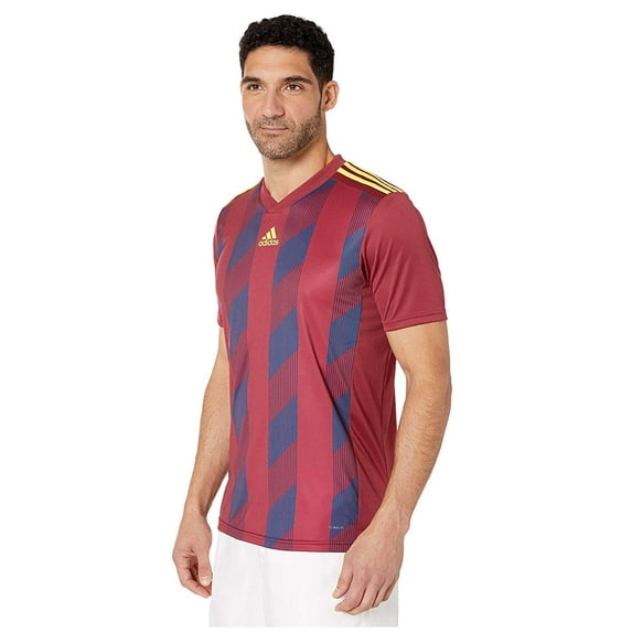 adidas Striped 19 Jersey Collegiate Burgundy/Bright Yellow