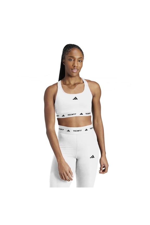Techfit Training Sports Bra Color: White Size: MEDIUM