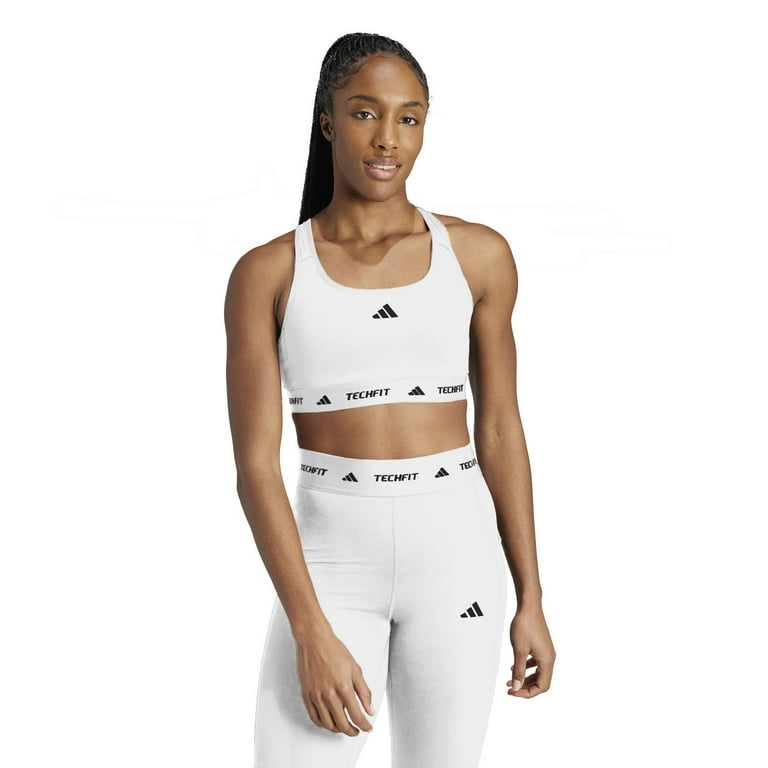 adidas Techfit Training Sports Bra Color White Size X LARGE Walmart