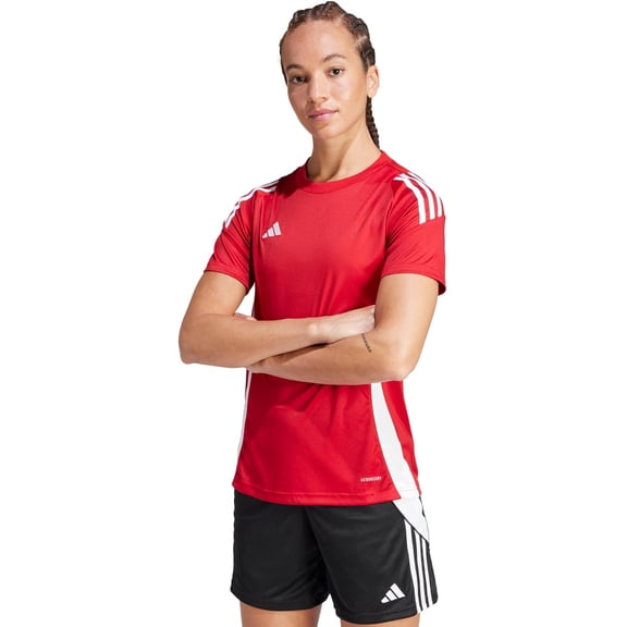adidas Tiro 24 Womens Athletic Jersey Red Color Size L