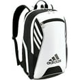 thumbnail image 1 of adidas Unisex Tour Tennis 12 Racquet Bag, Black/White/Silver, ONE SIZE, 1 of 3