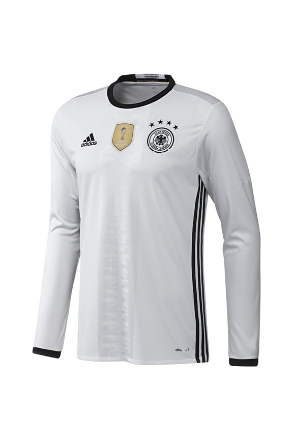 2016 Germany Home Long Sleeve Jersey S White/Black