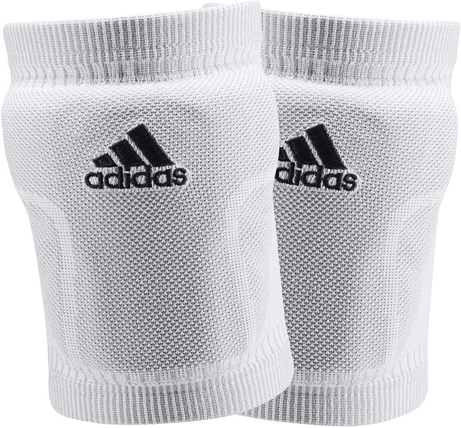 adidas Unisex-Adult Primeknit Knee Pad, White/Black, Small