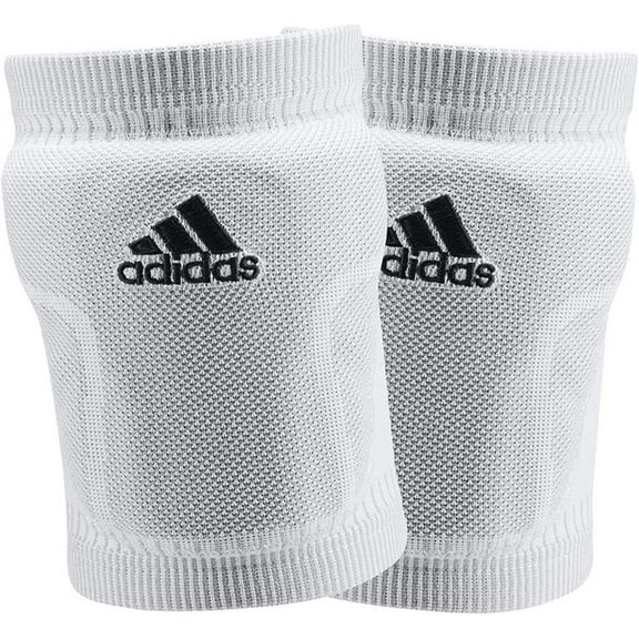 adidas Unisex-Adult Primeknit Knee Pad, White/Black, Small