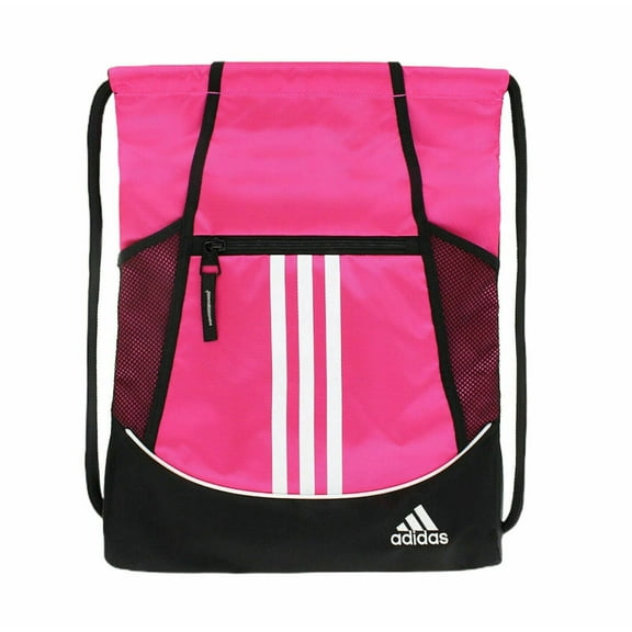 Adidas Alliance II Sackpack Sling Backpack School College Sport Bag (Shock Pink)