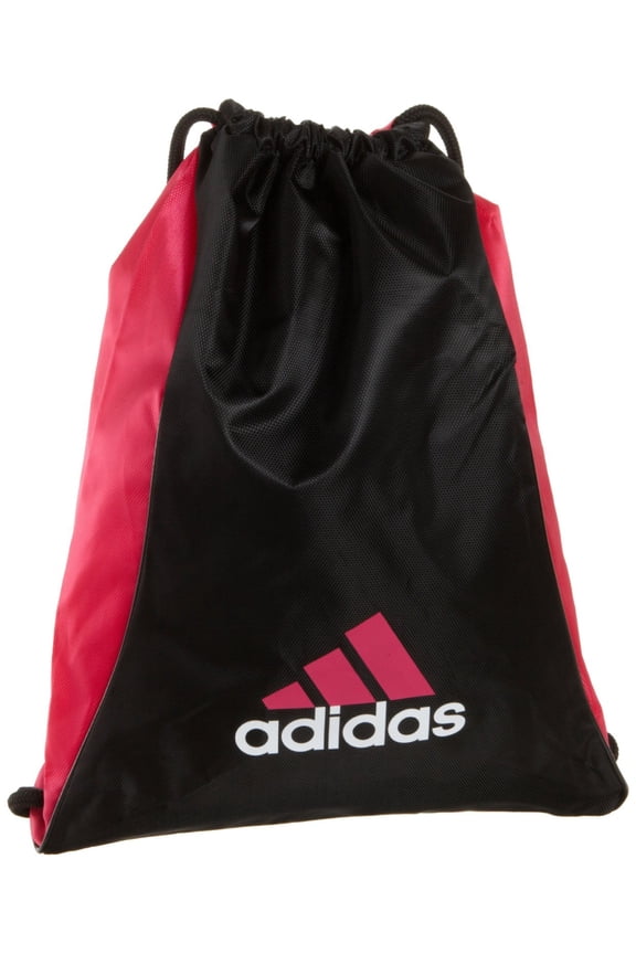 Unisex Block Sackpack, Black/Radiant Pink, ONE SIZE