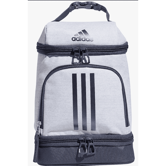 adidas Unisex Excel 2 Insulated Lunch Bag, Jersey White/Shadow Chrome/Onix Grey