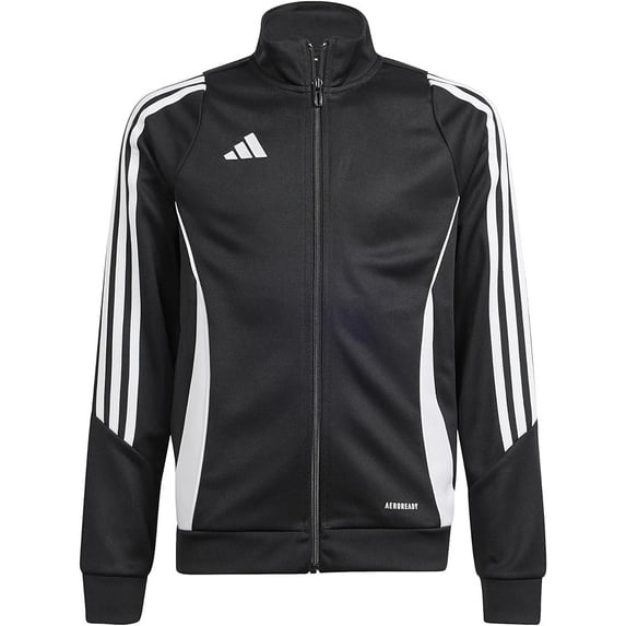 adidas Unisex Kid's Tiro 24 Training Jacket, Black/White, Large