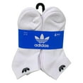 thumbnail image 1 of adidas Unisex Low Cut Originals Socks 6 Pack, White (Shoe Size 6-12), 1 of 2