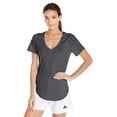 thumbnail image 1 of adidas Women Image Tee  Logo-Graphic Blouse T-Shirt Tops, Black, Small, 1 of 2