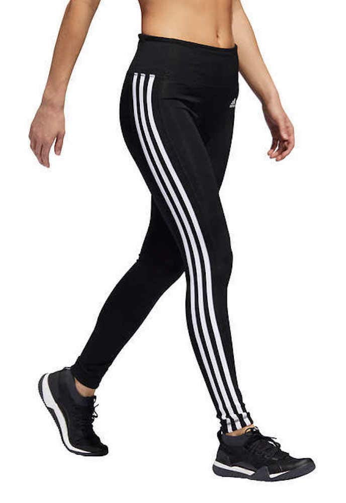 adidas Women's 3 Stripe Active Tights Legging Large 