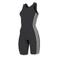 thumbnail image 1 of adidas Women's 3 Stripe Wrestling Singlet, Girls Youth Large, Black/White, 1 of 1