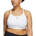 thumbnail image 1 of adidas Women's 3 Stripes X Back Sports Bra White Size 3X, 1 of 3