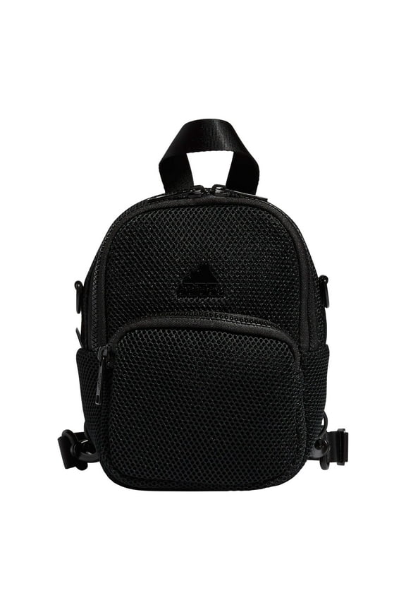 Women's Airmesh Convertible Mini Backpack-Crossbody Bag, Black, One Size