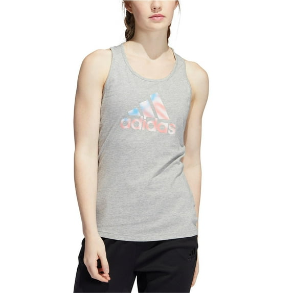 Adidas Womens Logo Racerback Tank Top, Multicoloured, X-Large