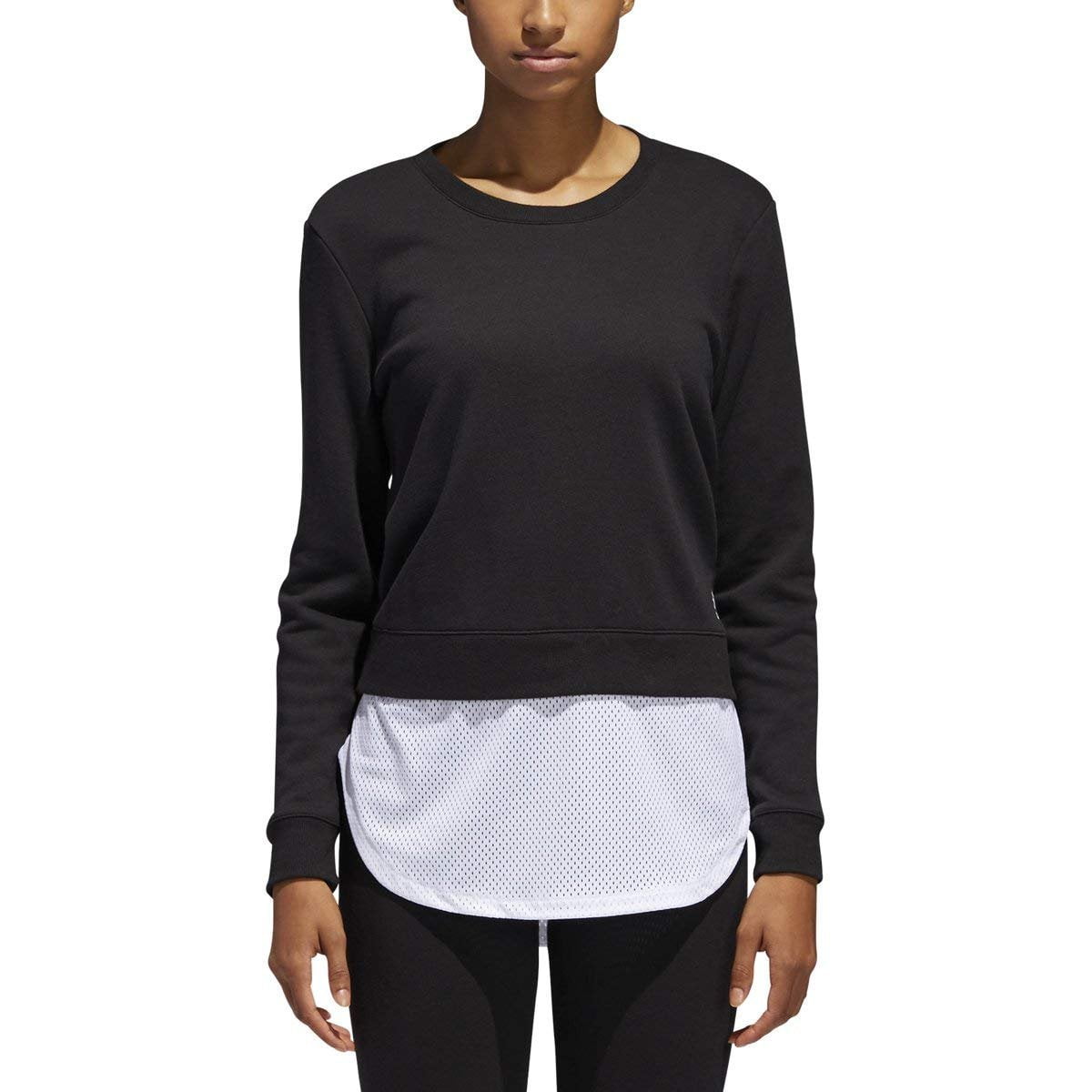adidas Women's Athletics Layer Sweatshirt Black, Large