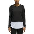 thumbnail image 1 of adidas Women's Athletics Layer Sweatshirt Black, Medium, 1 of 6