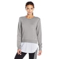 thumbnail image 1 of adidas Women's Athletics Layer Sweatshirt, Medium Grey Heather, X-Large, 1 of 2