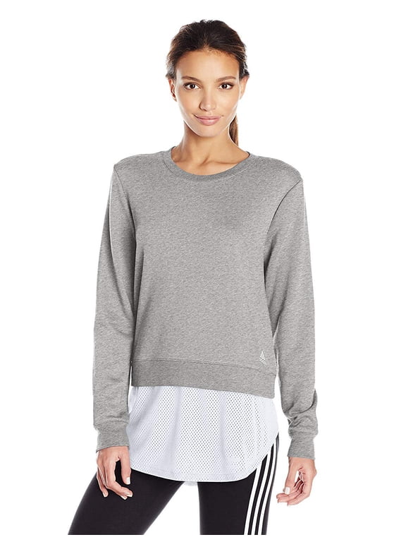 Women's Athletics Layer Sweatshirt, Medium Grey Heather, X-Large