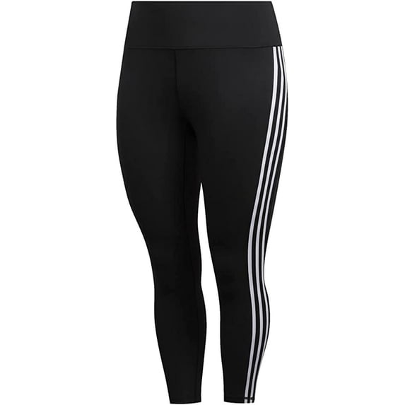adidas Women's Believe This 2.0 3-Stripes 7/8 Tights Black/White X-Small