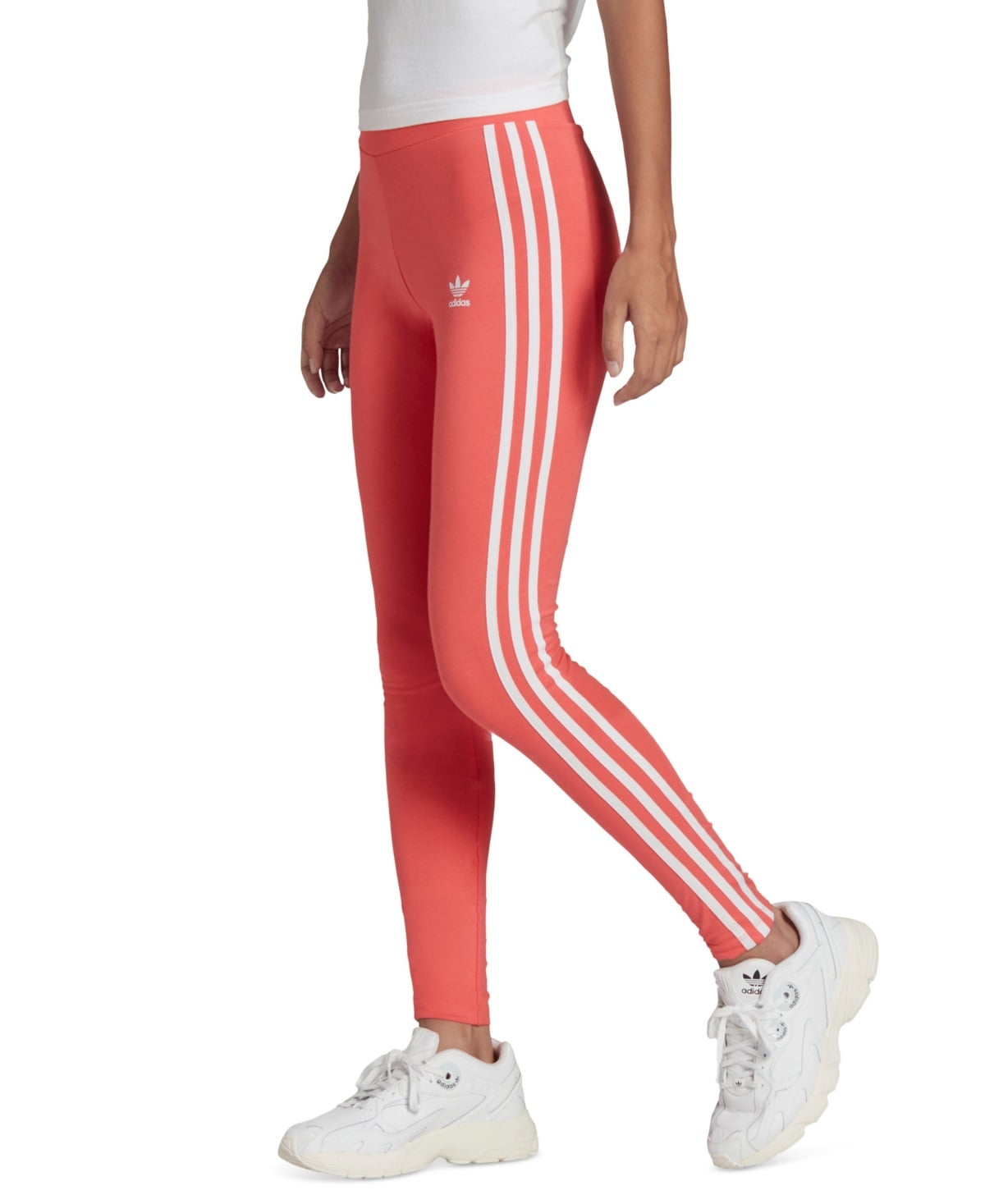 adidas Women's Classic 3 Stripes Tights Red Size X-Small 