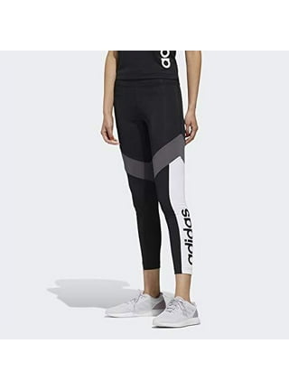 New Adidas Women’s Essential Must Have Stacked Logo Tights Black Size SMALL  