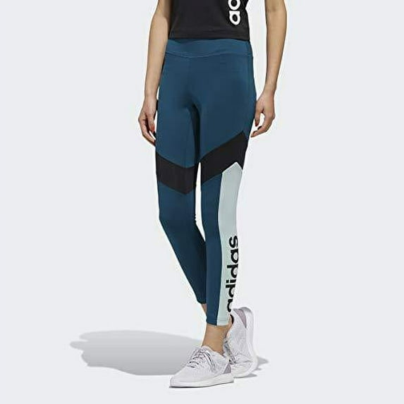 adidas Women's Design 2 Move 7/8 Tights Color: Tech Mineral/Black, Size: Small