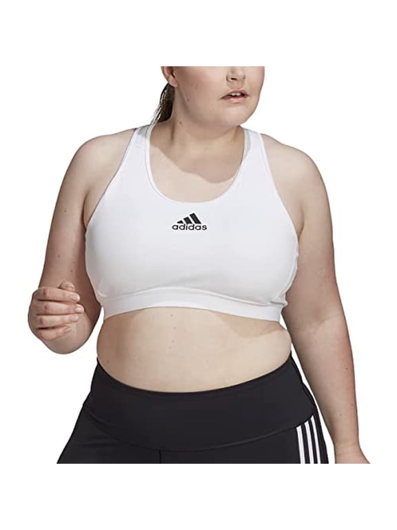 womens Dont Rest Alphaskin Padded Bra White Plus Size 1X