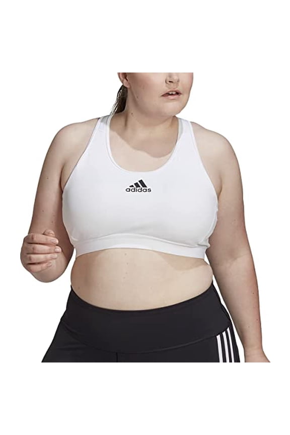 womens Dont Rest Alphaskin Padded Bra White Plus Size 1X