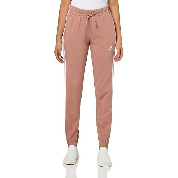 adidas Women's Essentials 3-Stripes French Terry Cuffed Pants