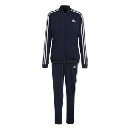adidas Women's Essentials 3-Stripes Track Suit, Ink/White, X-Small