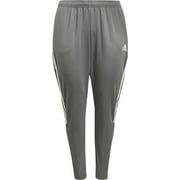 adidas Women's Plus Size Tiro 21 Core Fashion Track Pants, Team Grey Four/White, 1X