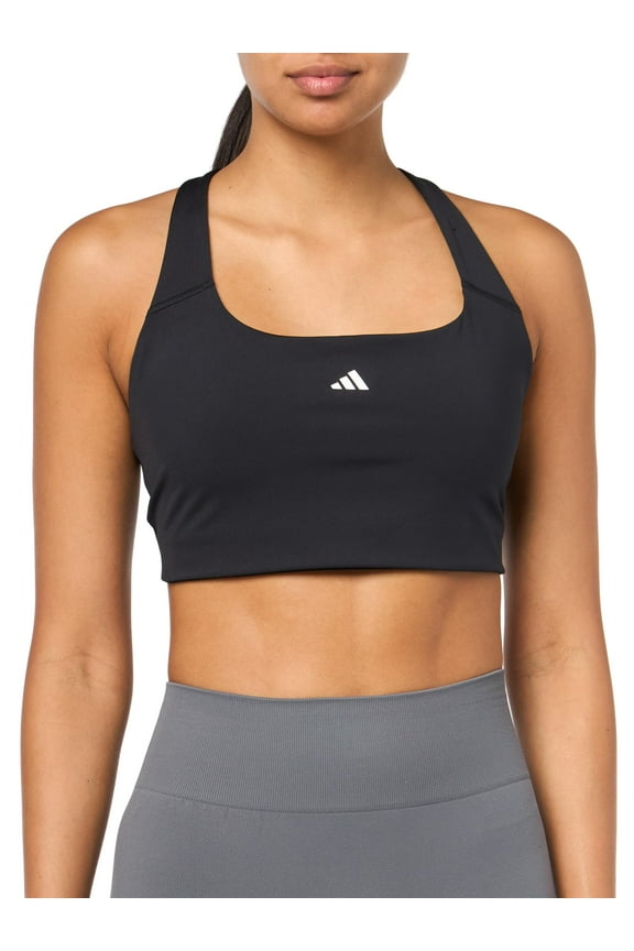 Women's Powerimpact Training Medium Support Bra, Black, (XX-Large) C/D