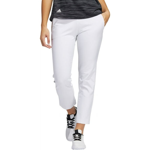 adidas Women's Pull-On Ankle Golf Pants (White, S)