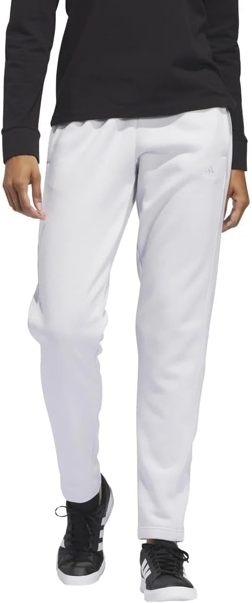 adidas Women’s Relaxed Fit Tapered Legs Fleece Pant  Gray (Dash) XS