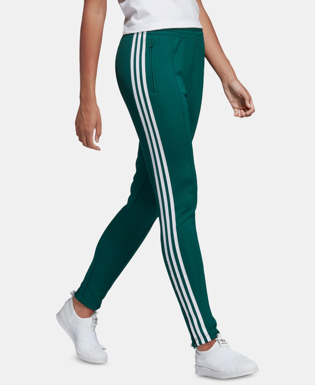 adidas Women\'s SST Track Pants Green Size X-Large