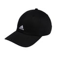 thumbnail image 1 of adidas Women's Saturday Relaxed Fit Adjustable Hat, Black/White, One Size, 1 of 6