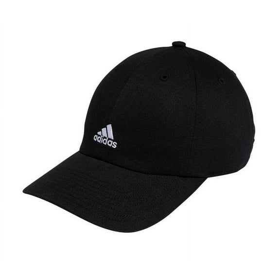 adidas Women's Saturday Relaxed Fit Adjustable Hat, Black/White, One Size