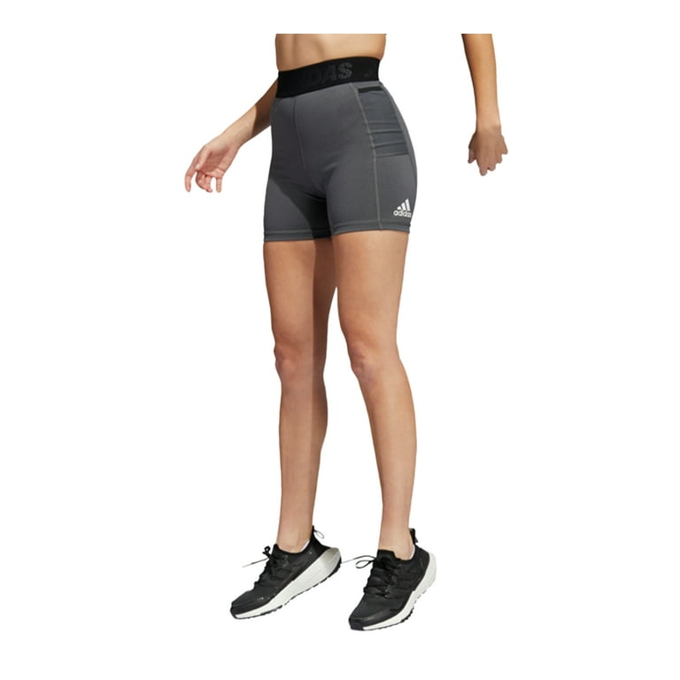 adidas Women's Techfit Badge of Sport Short Tights, Dark Grey