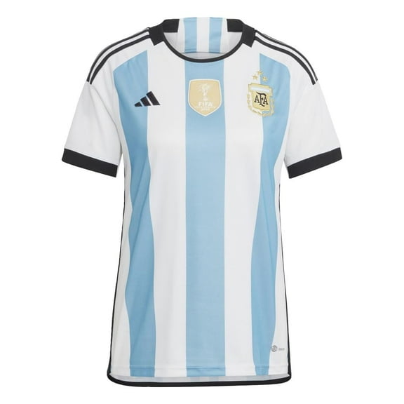 adidas Women's Soccer Argentina 2022 3-Star Winners Home Jersey (as1, Alpha, x_l, Regular, Regular) White/Blue