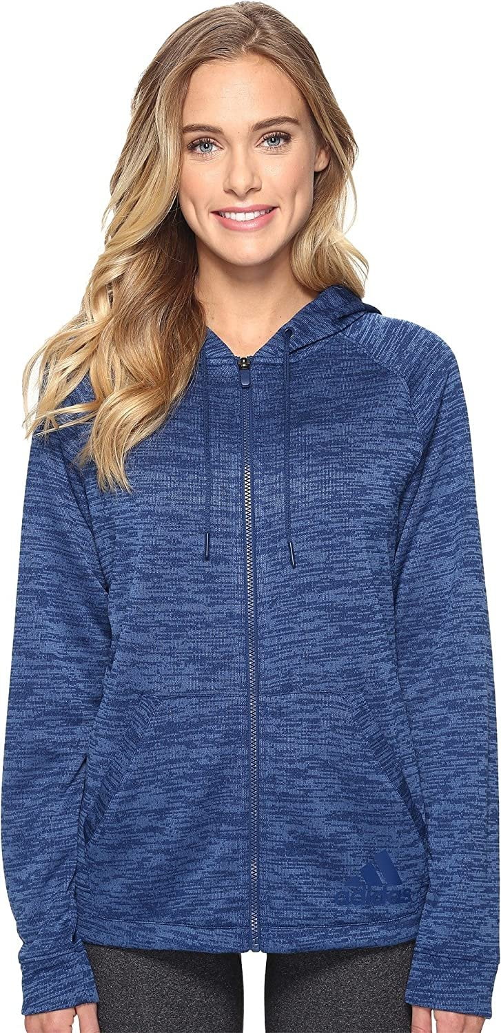 adidas Women's Sport-2-Street Hoodie, Mystery Blue Black, X-Small