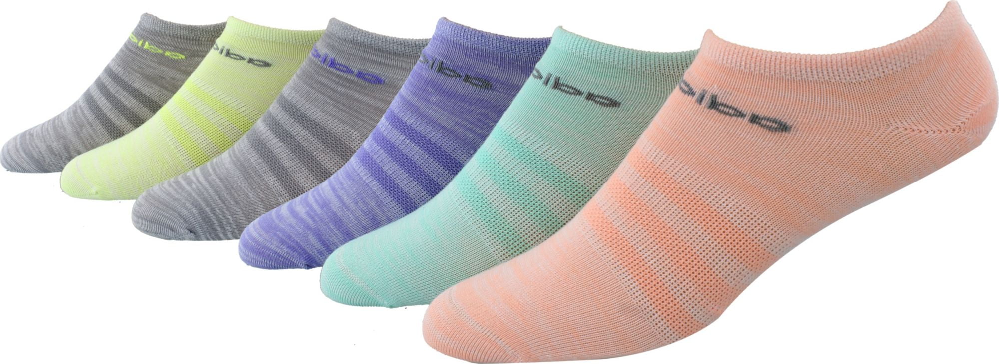 adidas Women's Superlite II No Show Athletic Socks 6 Pack